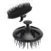 Segbeauty Shampoo Brush, 2 pcs Scalp Massage Floriated Shower Comb Long Short Teeth Set for Curly Hair, Scalp Massage Brush for Hair Growth Beard Brush Pet Grooming Wet Dry Hair Care Brushes Black view 1