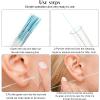 Maitys 360 Pieces Ear Hole Floss Piercing Cleaner Floss Disposable Piercing Aftercare Cleaning Line Ear Hole Care Cleaning Tool for Women Men(Blue, Rose Red, Purple) view 4