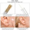 Maitys 360 Pieces Ear Hole Floss Piercing Cleaner Floss Disposable Piercing Aftercare Cleaning Line Ear Hole Care Cleaning Tool for Women Men(White, Brown) view 4