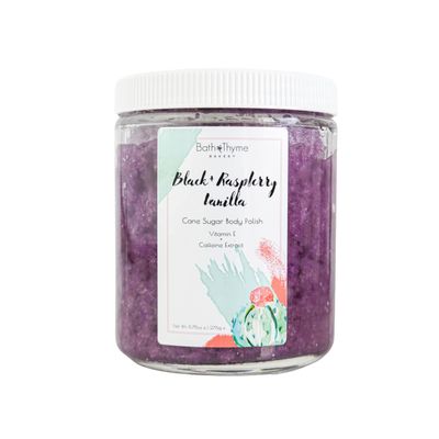 Black Raspberry Vanilla Body Polish | Made with Caffeine Extract and Vitamin E | Sugar Scrub