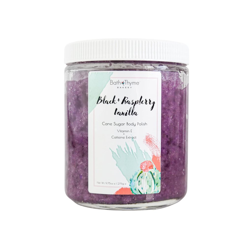 Black Raspberry Vanilla Body Polish | Made with Caffeine Extract and Vitamin E | Sugar Scrub
