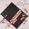 Allwon Large Empty Magnetic Plastic Eyeshadow Makeup Palette with 15Pcs Adhesive Empty Palette Metal Stickers for Eyeshadow Lipstick Blush Powder view 4