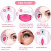 2 Pieces Heated Eyelash Curler Electric Eyelash Curlers Painless Safety Design with Double Silicone Curling Pad for Women Long Lasting Naturally Eyelashes (Pink) view 4