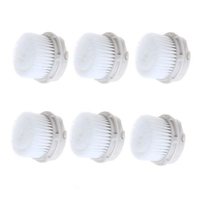 Facial Cleansing Brush Heads with Luxe Cashmere, Replacement Facial Cleansing Brush Heads, Exfoliator Facial Brush Heads, Super Soft, for Sensitive, Delicate and Dry Skins (6Pack)