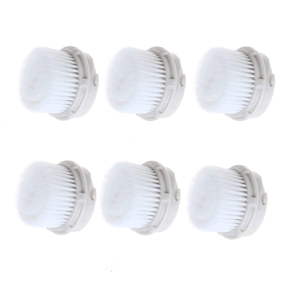 Facial Cleansing Brush Heads with Luxe Cashmere, Replacement Facial Cleansing Brush Heads, Exfoliator Facial Brush Heads, Super Soft, for Sensitive, Delicate and Dry Skins (6Pack)