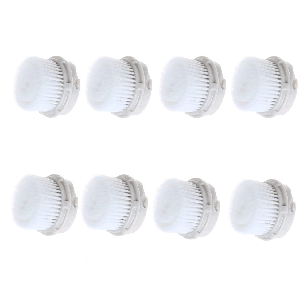 Facial Cleansing Brush Heads with Luxe Cashmere, Replacement Facial Cleansing Brush Heads, Exfoliator Facial Brush Heads, Super Soft, for Sensitive, Delicate and Dry Skins (8Pack)