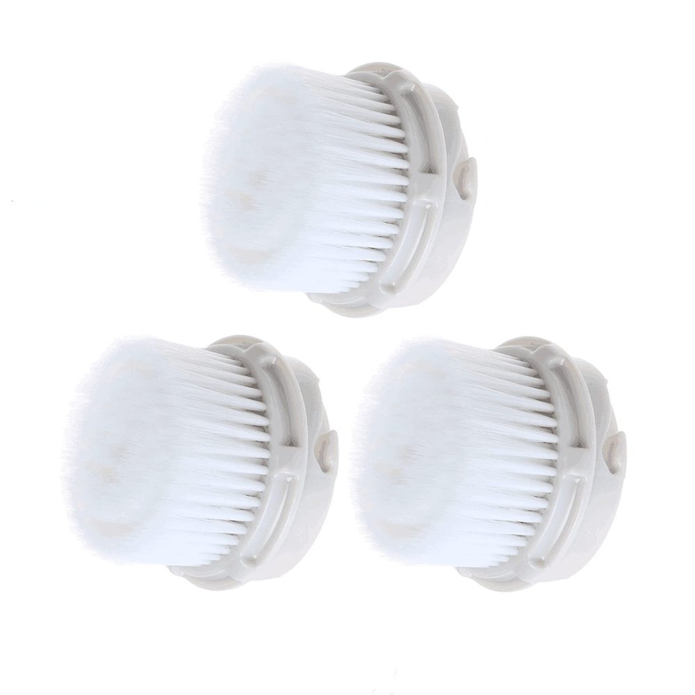 Facial Cleansing Brush Heads with Luxe Cashmere, Replacement Facial Cleansing Brush Heads, Exfoliator Facial Brush Heads, Super Soft, for Sensitive, Delicate and Dry Skins (3Pack)