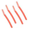 ChaosssCo Facial Fuzz-Free Razor, Eyebrow Trimmer Professional Exfoliating Dermaplaning Tool, Peach Fuzz Shaver and Multipurpose Home Skin Care for Women (Pack of 4, Orange) view 2