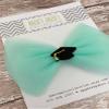 Graduation Hair Bow (cream) view 2
