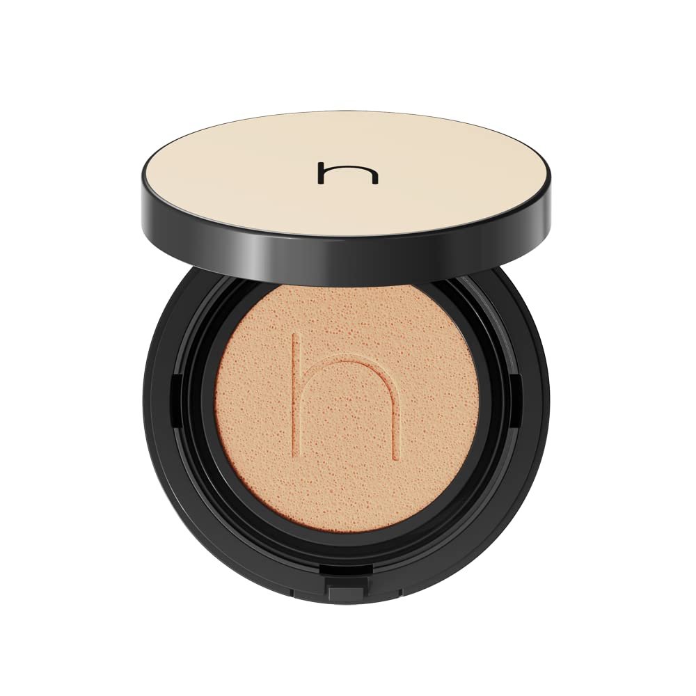 HAMEL Bagliore acquatico vegano Cuscino Zero Fit, crema solare trucco coreano SPF50+ PA++++, 72% Essence Cushion Foundation #21 Pure (Neutral Pink-beige)