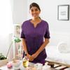 CHARLENE Personalized Haley Jacket with Logo Embroidery | Stylist, Barber, Groomer, Smock, Makeup Artist for Men & Women (XS, Magenta) view 2