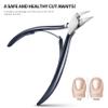FERYES Toenail Clipper Straight Blade for Ingrown and Thick Nails - Stainless Steel and Sharp Pointed Tip Ingrown Nail Clipper  Wide Jaw Toe Nail Cutter Podiatry Tool Dark Gray view 2