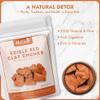 AEJESOP Red Clay, Edible Clay Chunks, Natural Clay, Organic Clay, Clay Mask, Natural Mud Mask - wt. 7 oz (200gm) view 4