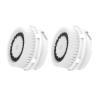Replacement Facial Cleansing Brush Heads, Normal Sensitive Facial Brush Heads, Facial Cleanse Brush Head, for Acne Prone, Clogged, Enlarged Pore, Sensitive, Delicate and Dry Skins (2Pack/White) view 1