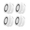 Facial Cleansing Brush Head Replacement, Facial Cleanse Brush Head, Normal Sensitive Facial Brush Heads, for Acne Prone, Clogged, Enlarged Pore, Deep Pore Sensitive Skins (4Pack/White) view 1