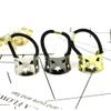 Alloy hollow star-shaped ponytail buckle hair ring hair accessory tie hair rubber band headdress (gold) view 3