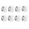 Replacement Facial Cleansing Brush Heads, Normal Sensitive Cleanse Brush Head, for Acne Prone, Clogged, Enlarged Pore, Sensitive, Delicate and Dry Skins (8Pack/White) view 1