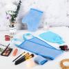 Boao 5 Pieces Self Tanning Mitt Applicator Kit, Includes Tanning Mitt, Exfoliating Glove, Mini Face Glove, Back Lotion Applicator, and Large Brush Makeup(Blue) view 3