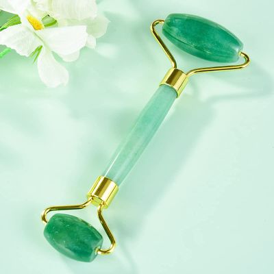 Fonture Jade Roller, Natural Jade Facial Massager Anti-aging Tool Face Skin Care Tool to Reduce Wrinkle and Eye Puffiness