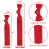 MEEDEE 100 Pack Red Hair Accessories: Soft, No-Crease, No-Damage Knotted Ribbon Hair Ties & Ouchless Ponytail Holders for Women, Yoga, and Everyday Wear view 3