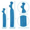 MEEDEE Turquoise Blue Soft Knotted Elastic Hair Ties - 100 Pack, No Crease, No Damage, Ouchless for Pony Tails and Yoga, Multi-Use as Bracelets view 3