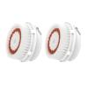 Facial Cleansing Brush Head Replacement, Whitening Brush Heads, Facial Cleanse Brush Heads, for Acne Prone, Clogged, Enlarged Pore, Sensitive, Delicate and Dry Skins (2Pack/Brown) view 1