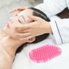 2 Pcs Double Sided Brush Silicon Body Scrubbers Bath Scrubbing Gloves Silicone Scrubbers Exfoliating Scrub Practical Massage Spa Gloves PVC Household Shampoo Brush view 2