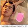 2 Pcs Double Sided Brush Silicon Body Scrubbers Bath Scrubbing Gloves Silicone Scrubbers Exfoliating Scrub Practical Massage Spa Gloves PVC Household Shampoo Brush view 4