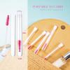 80 Pieces Disposable Mascara Brushes Tubes Set, 40 Pieces Empty Mascara Wand Tube with 40 Pieces Eyelash Brush Makeup Tool for Eyelash Extension(Pink Eyelash Style) view 2