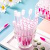 80 Pieces Disposable Mascara Brushes Tubes Set, 40 Pieces Empty Mascara Wand Tube with 40 Pieces Eyelash Brush Makeup Tool for Eyelash Extension(Pink Eyelash Style) view 3