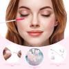80 Pieces Disposable Mascara Brushes Tubes Set, 40 Pieces Empty Mascara Wand Tube with 40 Pieces Eyelash Brush Makeup Tool for Eyelash Extension(Pink Gold Sequins Style) view 3