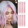 24Pcs Clips In Hair Extensions 22 Inch Colored Hair Extensions Highlight Long Straight view 1
