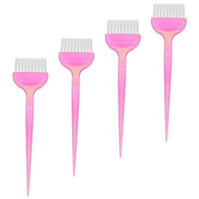 Beaupretty 4pcs Hair Dyeing Brush Soft Bristles Hair Coloring Tool for Salon and Use for Highlights and Foiling Safe Material Lightweight Design for Easy Application