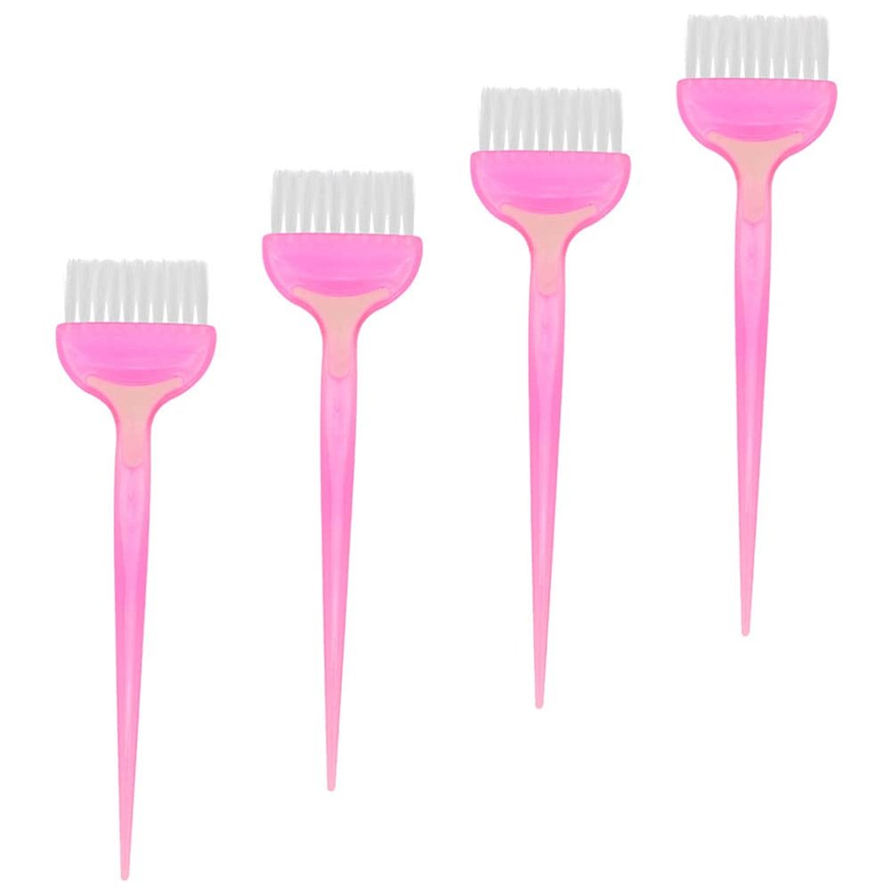 Beaupretty 4pcs Hair Dyeing Brush Soft Bristles Hair Coloring Tool for Salon and Use for Highlights and Foiling Safe Material Lightweight Design for Easy Application