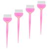 Beaupretty 4pcs Hair Dyeing Brush Soft Bristles Hair Coloring Tool for Salon and Use for Highlights and Foiling Safe Material Lightweight Design for Easy Application view 1