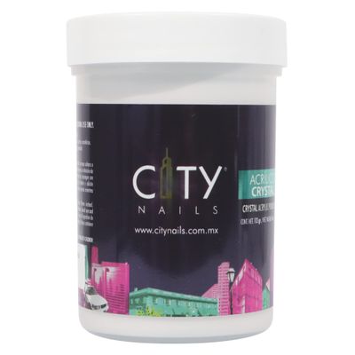 CITY NAILS - PROFESSIONAL CLEAR ACRYLIC POWDER 4 OZ, Professional Acrylic Powder for Sculpting & Building Nails.