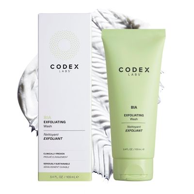 Codex Labs Bia Exfoliating Face Wash 2.0 - Gentle Facial Cleanser for Women, Dry & Sensitive Skin - Vegan Face Cleanser with Jojoba & Milk Thistle, All Skin Types, Cruelty-Free Skincare (3.4oz)