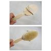 2 Back Body Shower Bath Brush Soft Natural Bristles Wood Long Handle Removable view 1