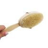 2 Back Body Shower Bath Brush Soft Natural Bristles Wood Long Handle Removable view 2