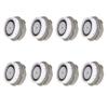 Facial Cleansing Brush Head Replacement, Facial Cleansing Brush Head, for Acne Prone, Clogged, Enlarged Pore, Sensitive, Delicate and Dry Skins (Grey/8Pack) view 1
