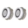 Facial Cleansing Brush Head Replacement, Facial Cleansing Brush Head, for Acne Prone, Clogged, Enlarged Pore, Sensitive, Delicate and Dry Skins (Grey/2Pack) view 1