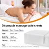 Bozikey 100PCS Massage Table Sheets, Disposable Bed Sheets for Massage Table, Spa Bed Covers for Esthetician, Tattoo, Waxing, Lash Bed, Salon Table, Non-Woven Fabric 71" x 31" (White) view 2