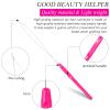 Chuangdi 20 Pieces Hair Extension Loop Needle Threader Pulling Hook Needle Bead Device for Hair or Feather Extensions Supplies, DIY Hook Tool Loop Tools(Rose Red) view 2