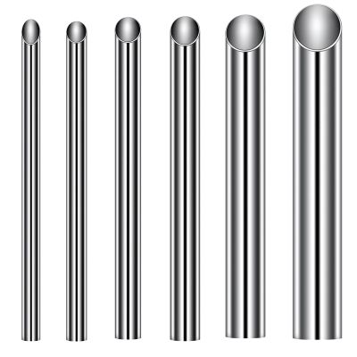 CHUANCI 361L Surgical Steel Piercing Receiver Piercing Needle Receiving Tube Body Jewelry Holding Tattoo Supplies Microblading Tools (6PCS Mix Sizes)