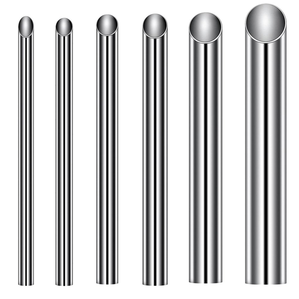 CHUANCI 361L Surgical Steel Piercing Receiver Piercing Needle Receiving Tube Body Jewelry Holding Tattoo Supplies Microblading Tools (6PCS Mix Sizes)
