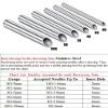 CHUANCI 361L Surgical Steel Piercing Receiver Piercing Needle Receiving Tube Body Jewelry Holding Tattoo Supplies Microblading Tools (6PCS Mix Sizes) view 2
