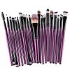 20Pcs Diamond Transparent Makeup Brush Set Liquid Foundation Blush Mix Eye Shadow Lip Makeup Beauty Product Purple view 1