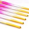 20Pcs diamond transparent makeup brush set liquid foundation blush mixed eye shadow lip makeup beauty product pink view 3