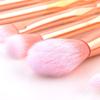 20Pcs diamond transparent makeup brush set liquid foundation blush mixed eye shadow lip makeup beauty product pink view 4