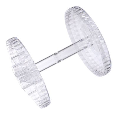 Cabilock Rotating Makeup Holder 360 Degree Rotating Cosmetic Organizer 2 Tier Spinning Bottle Perfume Lipstick Stand Transparent Makeup Sundries Rack